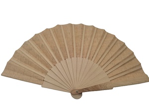 Abanico de Lino Ecológico Vegetariano Hecho a Mano de Lujo, Color Natural, Color Personalizado, 23 cm, Regalo - Product Image 4