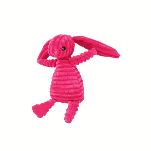pink and red lovely cute rabbit squeaky pet toy