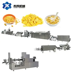 Automatic Breakfast Cereal Machine Manufactures Corn Flakes processing Line capacity 300-400kgs per hour