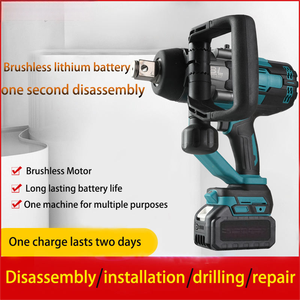 <span class=keywords><strong>Clé</strong></span> à chocs <span class=keywords><strong>électrique</strong></span> sans fil 3000 N.m à couple élevé, sans balais, 3/4 pouces, pour réparation de voitures et camions - Product Image 4