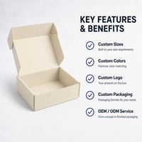 Aanpasbare golfkartonnen doos met dubbele deksel voor fruitverpakkingen