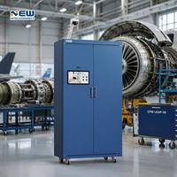 Armoire à outils RFID pour l'entretien des moteurs d'avion, double porte, gestion intelligente des outils avec écran tactile IPS de 15,6 pouces et intégration SDK