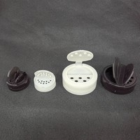 Large Capacity PET Spice Bottle Butterfly Cap BBQ Shaker Bottle for Salt Pepper Kitchen Seasoning Dispenser