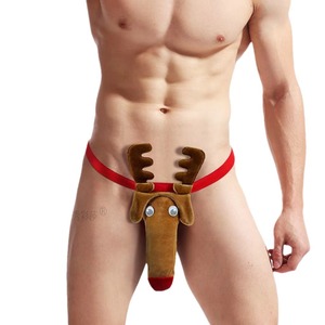 Ensemble de Lingerie Érotique Thong <span class=keywords><strong>Sexy</strong></span> 2026 Pure Désir pour Hommes, Thème Cerf, Taille Unique Passionnée pour Cadeaux de Noël - Product Image 1
