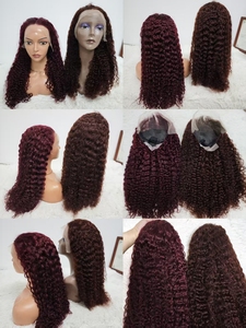 Letsfly Promotion 107$ Perruques Lace Frontal 13x4 Cheveux Humains Vierges Bouclés Profonds Birmanes 26 pouces 250% Densité 270 grammes Vente en Gros - Product Image 2
