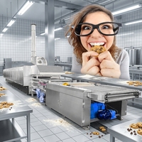 Machines de boulangerie pour biscuits et gâteaux de Chine, ligne de production de biscuits et gâteaux d'Inde, usine de fabrication de biscuits, prix d'usine