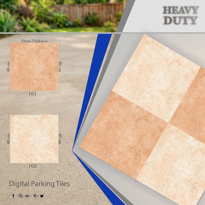 Carreaux de sol en porcelaine émaillée imperméables Vistaar Modern Exterior 40x40cm, résistants et antidérapants pour parking - Product Image 3