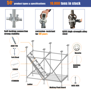 Cuộc Sống phục vụ lâu dài dễ dàng cài đặt sơn tĩnh điện andamios kim loại giàn giáo cho các sự kiện triển lãm cấu trúc tạm thời - Product Image 3