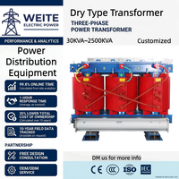 Transformateur sec à résine moulée à faible perte de puissance 230/380 V 60 Hz 11 kV 0,4 kV 30 kVA-2500 kVA Triphasé Distribution d'énergie Classe H/F Solaire Photovoltaïque