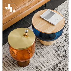Moderno Hotel sala <span class=keywords><strong>de</strong></span> estar redonda vidrieras <span class=keywords><strong>mesa</strong></span> <span class=keywords><strong>de</strong></span> centro diseñador estilo acento <span class=keywords><strong>mesa</strong></span> <span class=keywords><strong>de</strong></span> centro conjunto <span class=keywords><strong>de</strong></span> muebles - Product Image 3