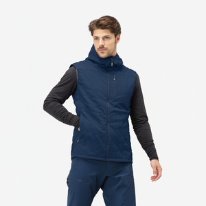 Veste d'extérieur coupe-vent bleu marine prix de gros gilet sans manches veste gilet d'hiver veste bouffante prix de gros sans manches - Product Image 1