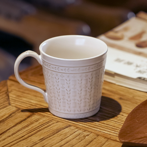 High Quality Custom Luxury Embossed Eco-Friendly Modern Ceramic Porcelain Cup Saucer <b>Set</b> Premium Quality <b>Microwave</b> Safe Oven - Product Image 5