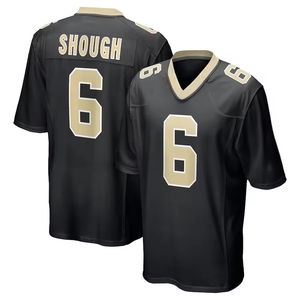 Camiseta de Fútbol Negra y Beige para Hombre, Cosida # 7 Hill # 12 Olave # <span class=keywords><strong>41</strong></span> Kamara # 94 <span class=keywords><strong>Jordan</strong></span> # Uniforme Deportivo de Manga Corta para 6 Personas - Product Image 5
