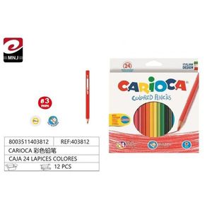 Carioca Colored Pencils 24 Colors Italian Design Art Supplies - Product Image 1
