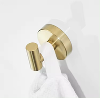 Porte-serviettes salle de bain bain toilette accessoire 3 pièces porte-papier mural or brossé accessoires de salle de bain ensemble