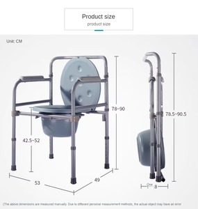 Máquina de movimiento hidráulico para el cuidado del hogar, silla de ruedas para inodoro, elevador de transferencia para ancianos, silla de inodoro, rehabilitación de enfermería para Baño - Product Image 6