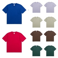 T-shirts à manches courtes pour hommes, en coton lourd respirant, anti-froissement, surdimensionnés, imprimés avec un motif animal personnalisé, 230 grammes