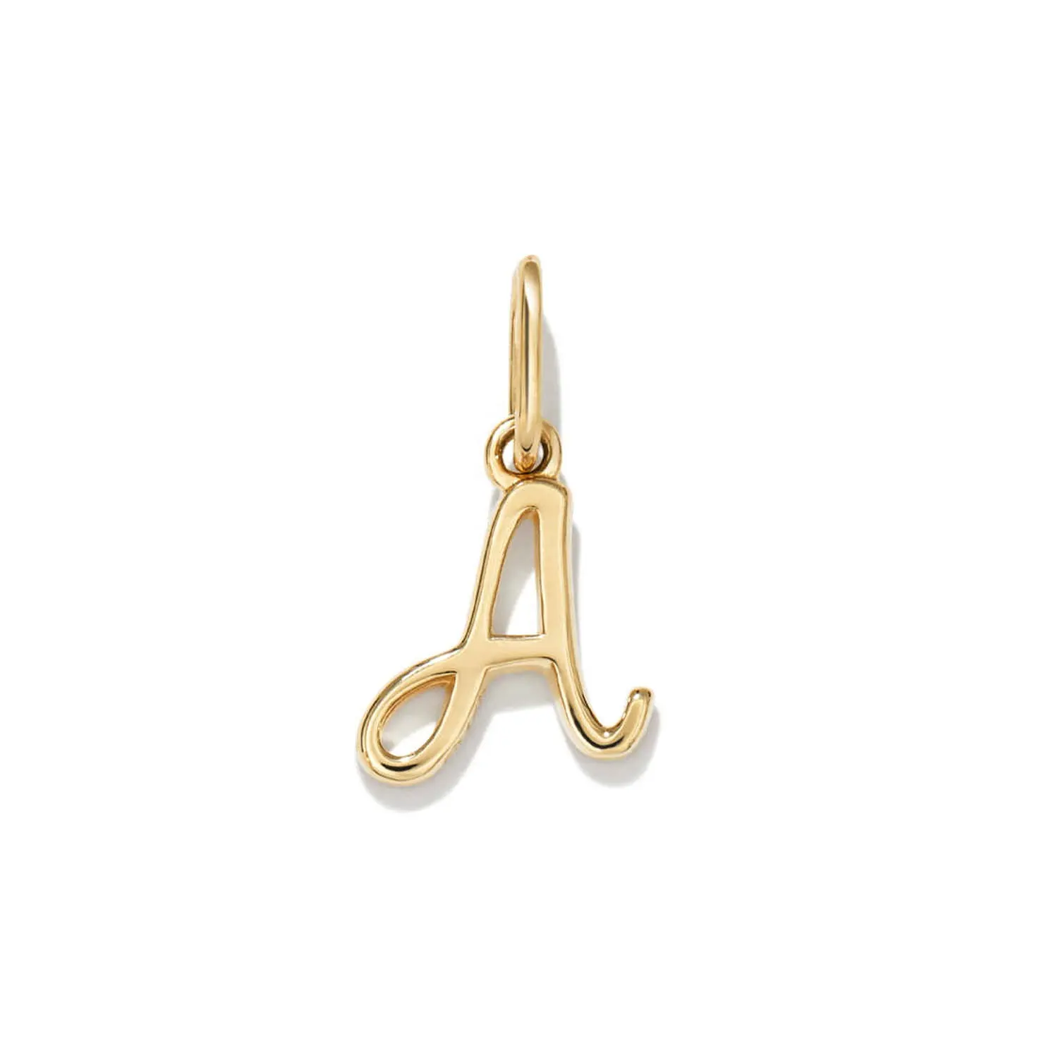Gemnel new design 925 silver initials letter charm pendant necklace