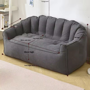 Modern Chesterfield Lazy Double Bean Bag Can Recline Sleep <b>Bed</b> Social Media Bedroom Balcony Dormitory Rental - Product Image 2