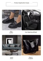 Cuir végétalien PU 1,4 mm, écologique, respirant, extensible, anti-moisissure, pour la fabrication de ceintures, d'étiquettes et de matériaux pour chaussures de golf