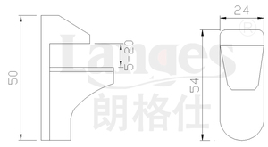 Chất lượng cao Hợp kim kẽm kẹp phù hợp có thể điều chỉnh kệ kính hỗ trợ chủ Bracket - Product Image 4