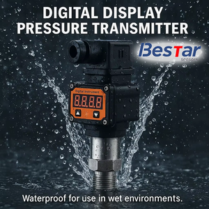 Transmisor de Presión Digital Odm 0-10 bar 4-20 mA con Pantalla IP65 ATEX 0.5%FS para Visualización de Presión en Tuberías - Product Image 2