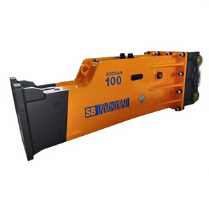 Brise-roches hydrauliques SOOSAN SB100 de type boîte silencieux pour excavatrices de 25 à 30 tonnes, neuves ou d'occasion. - Product Image 1