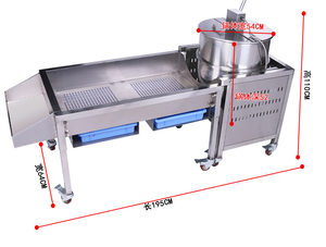 آلة صنع الفشار بالكراميل تعمل بالغاز من الفولاذ المقاوم للصدأ 110 فولت للاستخدام التجاري في الولايات المتحدة الأمريكية - Product Image 2