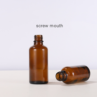 Botol Kaca Penitis Minyak Cokelat Kosong, Isi Ulang 5Ml 10Ml 15Ml 20Ml 30Ml 50Ml 100Ml