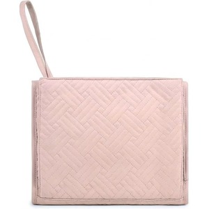 Estuche organizador de joyas colgante de viaje, plegable, con gancho para viaje, para anillos, collares, pulseras, de fábrica BSCI. - Product Image 1