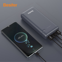 Besiter Fast Charge Power Bank 20000mAh Cellules polymères haute densité et banques d'alimentation portables haute capacité pour téléphone portable