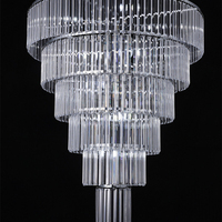 Vente en gros d'hôtel de mariage acrylique haute transparence lustre en cristal à 4 couches nouvelle explosion de salle de mariage