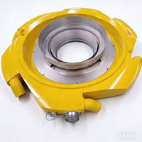 Accessoires de tête de soufflage Mingqiang hexagonale haute pression à double ventilateur pour film annulaire, pièces de refroidissement par air en métal pour soufflage HDPE LDPE