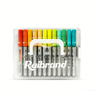 Marqueurs permanents double face en plastique pour tableau blanc familial avec pointe de 6 mm pour messages et planification de l'agenda familial