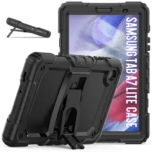 Custodia per Tablet in silicone antiurto con supporto pieghevole pellicola per schermo tracolla per Samsung Tab A7 Lite 8.7 T220/T225