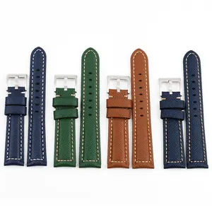 Handmade New Pattern Cow Leather Watch Band 20mm 21mm 22mm Watchbands Men Watch Strap For Panerai Seiko Watch