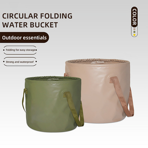 折りたたみ式屋外用ウォーターバケツ、折りたたみ式断熱フットバス、キャンプ、釣り、家庭用ポータブルバケツ - Product Image 4