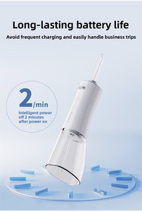 Irrigador Bucal Eléctrico, Limpiador <span class=keywords><strong>Dental</strong></span>, Resistente al <span class=keywords><strong>Agua</strong></span> IPX7, Baterí<span class=keywords><strong>a</strong></span> Integrada, <span class=keywords><strong>Limpieza</strong></span> Bucal Personalizada para Uso Doméstico - Product Image 6