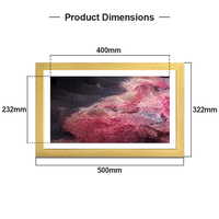 Bingkai foto Digital besar HD 18.5 ", bingkai foto Digital kayu untuk berbagi video melalui Frameo, bingkai Digital terpasang di dinding