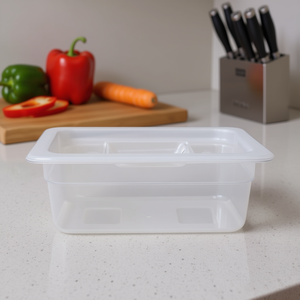 Recipiente Rectangular de Policarbonato para Almacenamiento de Alimentos con Tapa Abatible, Apto para Lavavajillas, Conservación de Frescura, Recipiente de Plástico para Cocina - Product Image 2