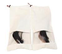 Lot de 4 sacs réutilisables en mousseline de coton, sac en toile respirant avec cordon de serrage et fenêtre transparente en maille, rangement pour tissu.
