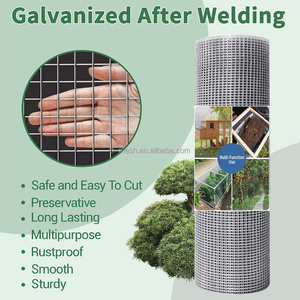 19 गेज हार्डवेयर कपड़े, 1/2 इंच 48 इंच * 100 फीट चिकन वायर बाड़, गैल्वेनाइज्ड वेल्डेड पिंजरे तार जाल रोल का समर्थन करता है - Product Image 3