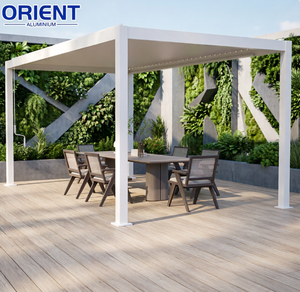 <span class=keywords><strong>Pergola</strong></span> moderne en aluminium pour l'extérieur au meilleur <span class=keywords><strong>prix</strong></span> avec portes coulissantes en verre - Product Image 1