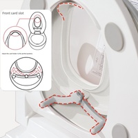 Ensemble toilette et marchepied pour enfants, ensemble toilette antidérapant pour enfants avec poignée, ensemble d'apprentissage de la propreté pour bébés garçons et filles