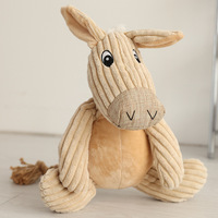 Écologique Durable Mignon Animal En Forme De Chien En Peluche Jouet À Mâcher Imitation Lin Coton Corde Style Classique Interactive Mouvement Jouet