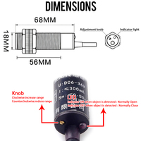 Sensor Infrarrojo Optoelectrónico TAIHE, Interruptor de Inducción de Reflexión Difusa Láser con Reflexión de Espejo, 20 Metros, 6-36V DC