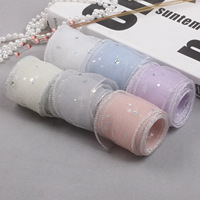 Ruban d'embellissement DIY en organza bulle, motif étoile et lune, 5 cm, résistant au rétrécissement, pour cheveux, chaussures et vêtements – En stock