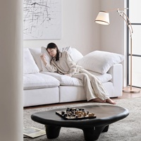Canapé modulaire Zayshine, style italien moderne, luxe, en lin blanc, 3 places, canapé cloud, salon, appartement, villa, canapé design