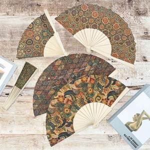 Fatingna Spanish Casual Style Home Decoration Wooden Lotus Fan Environmentally Friendly Folk Art Scenic Spot Engraving <b>Gift</b> <b>Box</b> - Product Image 3