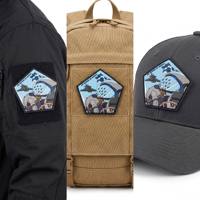 Écussons en PVC 3D gaufrés en gros, durables, imperméables, en caoutchouc souple, pour vestes de travail, sacs à dos tactiques et équipements